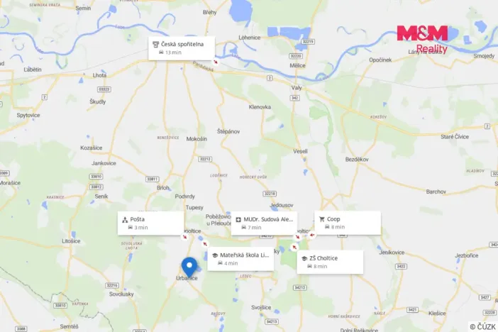 Prodej pozemku pro bydlení, Urbanice, 929 m2