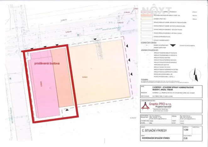 Prodej kanceláře, Tábor, U Cihelny, 1640 m2