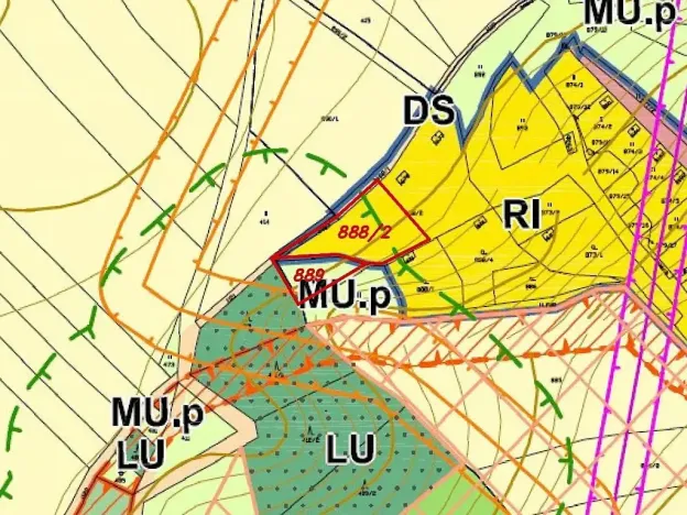 Dražba pozemku pro bydlení, Skuteč, 1714 m2