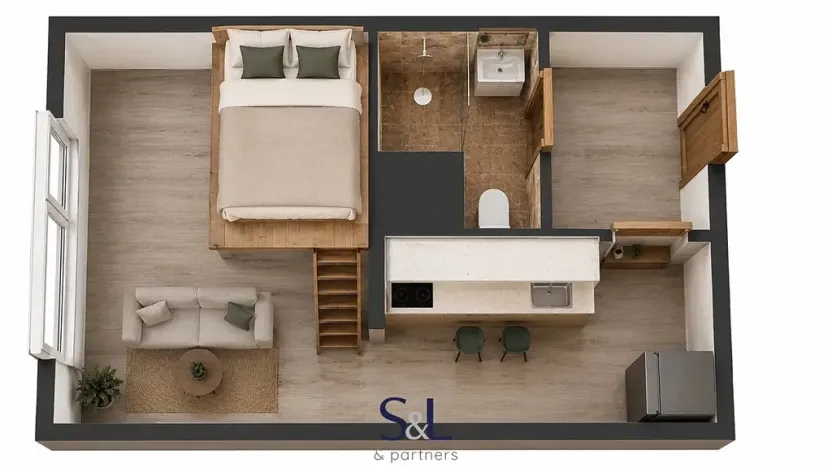 Prodej bytu 1+kk, Nový Bor, Wolkerova, 27 m2