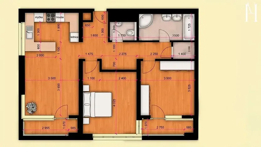 Prodej bytu 3+kk, Plzeň, Sladová, 79 m2