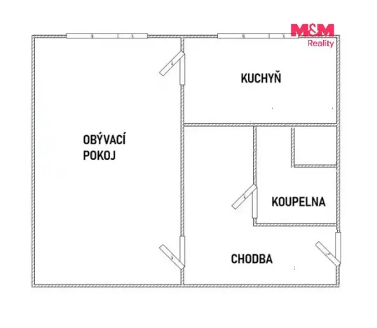 Pronájem bytu 1+kk, Liberec - Liberec XII-Staré Pavlovice, Letná, 38 m2