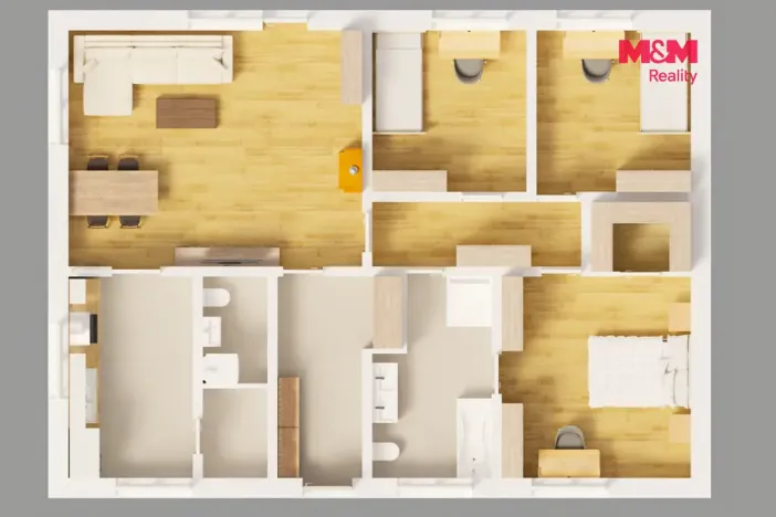 Prodej rodinného domu, Rožďalovice - Zámostí, Polní, 105 m2