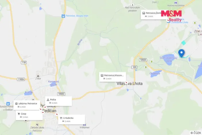 Prodej louky, Petrovice - Žemličkova Lhota, 4863 m2