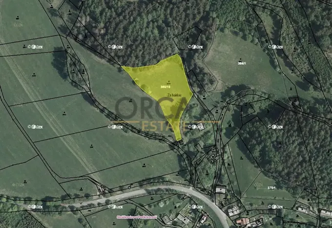 Prodej podílu louky, Malé Svatoňovice, 3133 m2