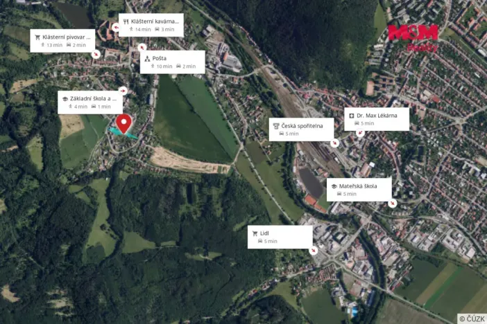 Prodej pozemku pro bydlení, Předklášteří, Strmá, 1123 m2