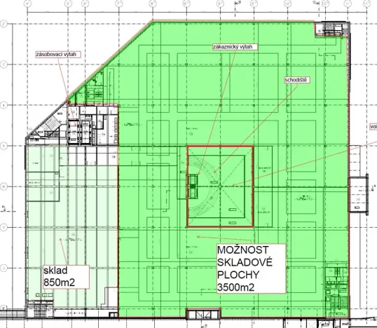 Pronájem skladu, Praha - Jinonice, Radlická, 850 m2