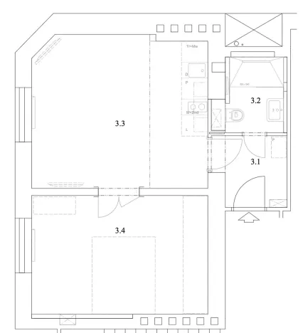 Pronájem bytu 2+kk, Praha, Bořivojova, 52 m2