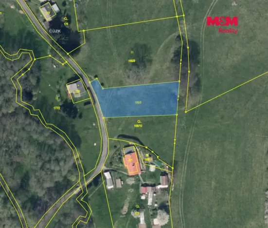 Prodej louky, Chřibská - Krásné Pole, 1301 m2