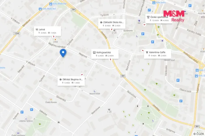 Pronájem bytu 2+kk, Kolín - Kolín II, Tyršova, 47 m2