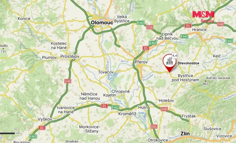 Prodej rodinného domu, Dřevohostice, Chaloupky, 110 m2