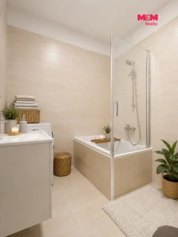 Pronájem bytu 2+kk, Velká Bystřice, Nádražní I, 38 m2