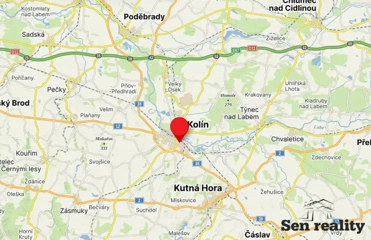Pronájem bytu 2+kk, Kolín, Zengrova, 37 m2