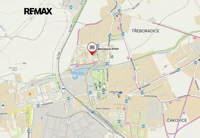 Pronájem bytu 2+kk, Praha - Čakovice, Bermanova, 55 m2