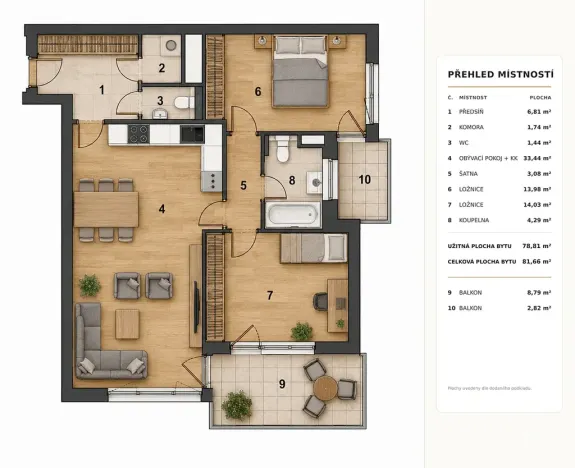 Prodej bytu 3+kk, Praha - Hloubětín, Krylovecká, 82 m2