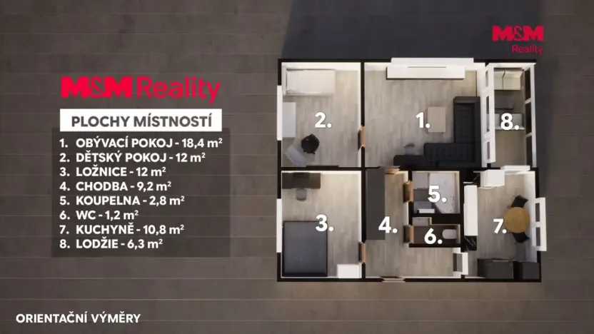 Prodej bytu 3+1, Česká Lípa, Příbramská, 65 m2