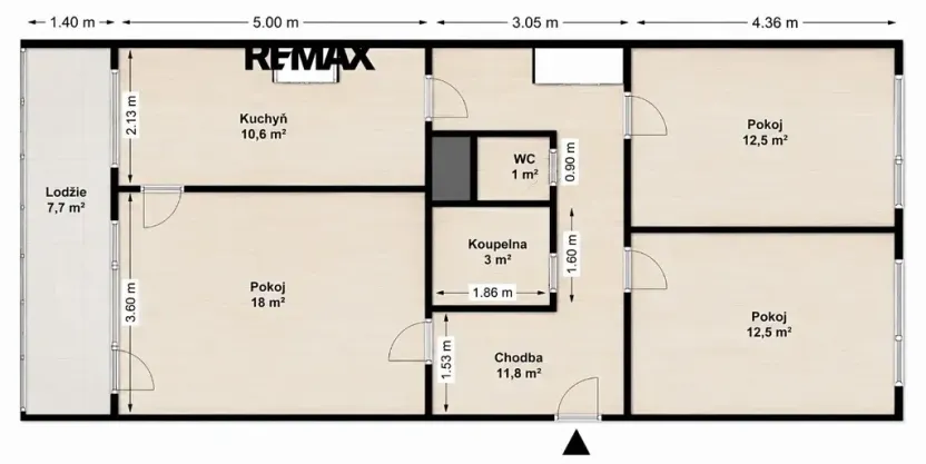 Prodej bytu 3+1, Praha - Stodůlky, Borovanského, 73 m2