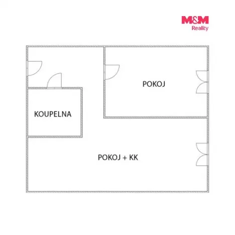 Pronájem bytu 2+kk, Lom - Loučná, Libkovická, 42 m2
