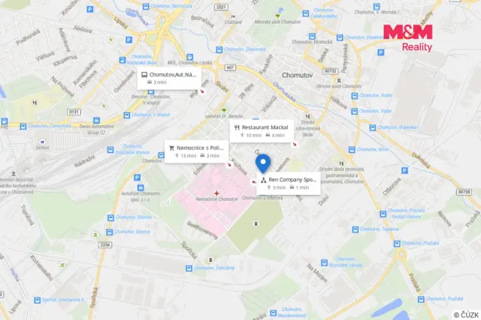 Pronájem kanceláře, Chomutov, Kochova, 22 m2