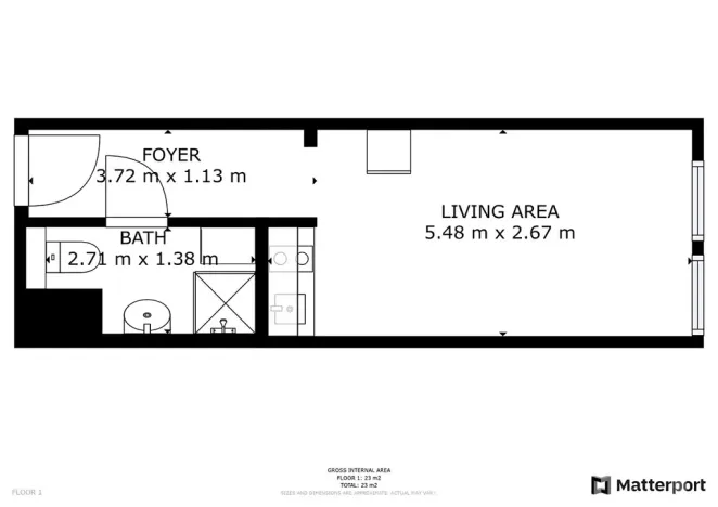 Pronájem bytu 1+kk, Praha - Jinonice, Peroutkova, 23 m2