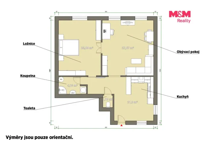Pronájem bytu 2+1, Plzeň - Vnitřní Město, Rooseveltova, 77 m2