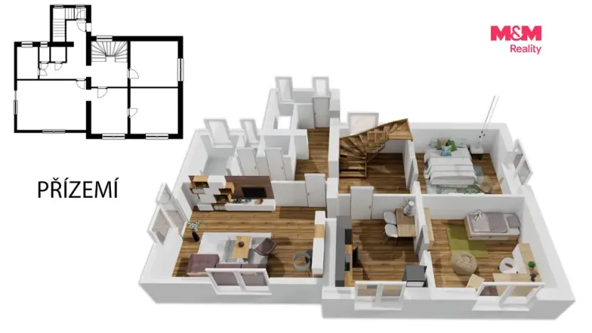Prodej rodinného domu, Lochovice, 180 m2