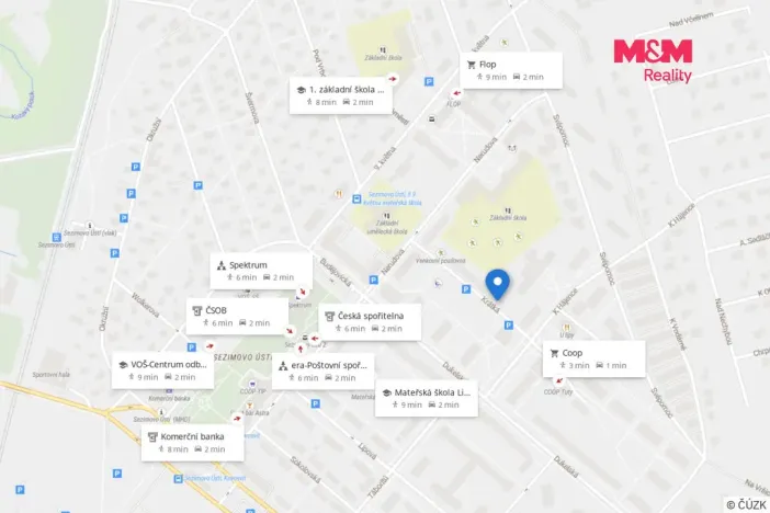 Prodej bytu 4+1, Sezimovo Ústí, Krátká, 64 m2