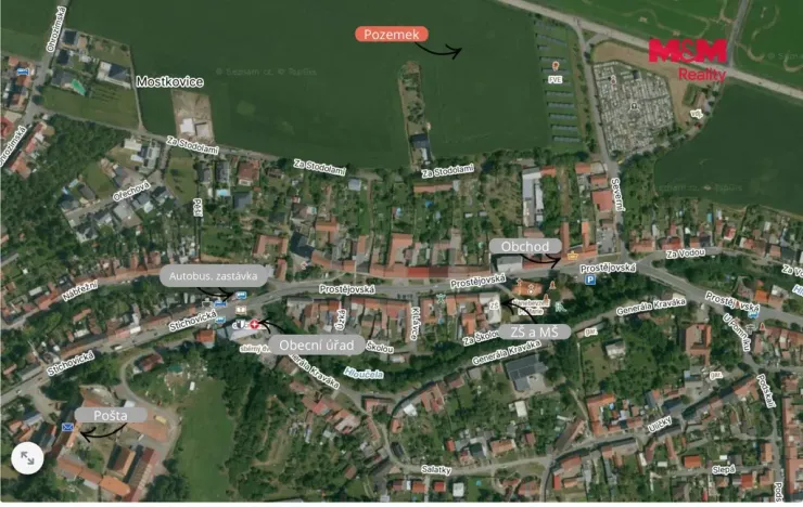 Prodej pozemku pro bydlení, Mostkovice, 1448 m2