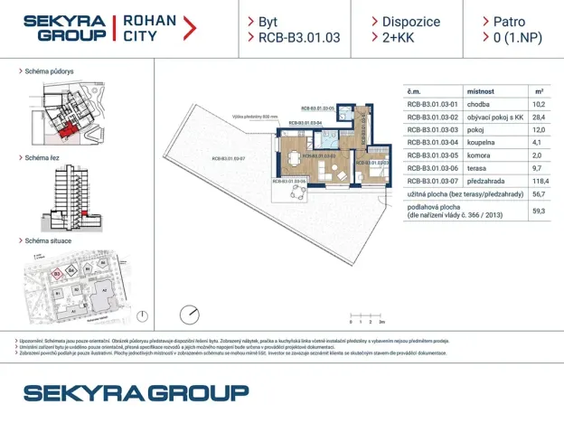 Prodej bytu 2+kk, Praha - Karlín, Sokolova, 56 m2