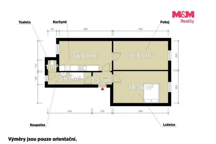 Pronájem bytu 2+1, Plzeň - Východní Předměstí, Jablonského, 61 m2