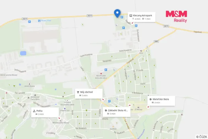 Prodej bytu 1+kk, Klecany, V Honech, 32 m2