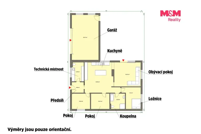 Prodej rodinného domu, Valy, Pod Lesem, 114 m2