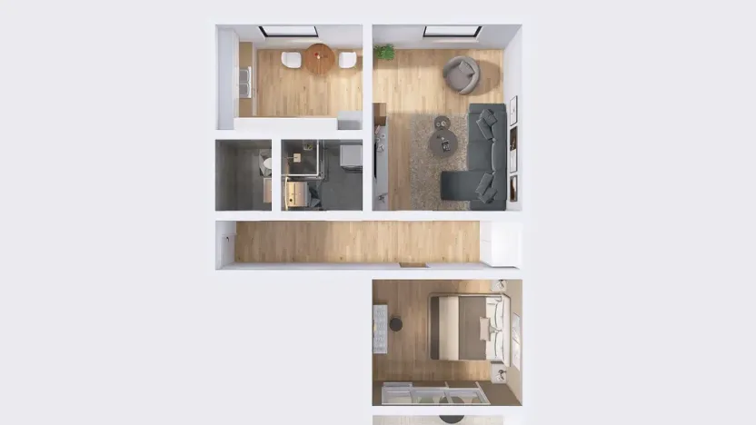 Pronájem bytu 2+1, Olomouc - Nová Ulice, Vojanova, 58 m2
