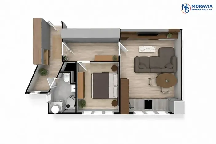 Prodej bytu 2+kk, Olomouc, Dukelská, 44 m2