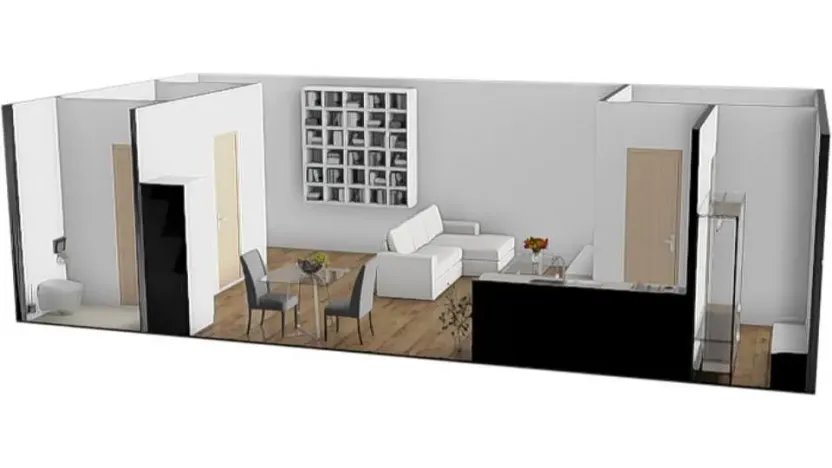 Pronájem bytu 2+kk, Hrušovany u Brna, Masarykova, 50 m2