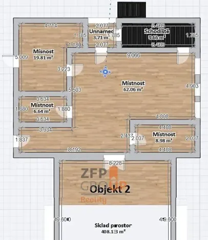 Prodej zemědělského objektu, Banín, 1575 m2