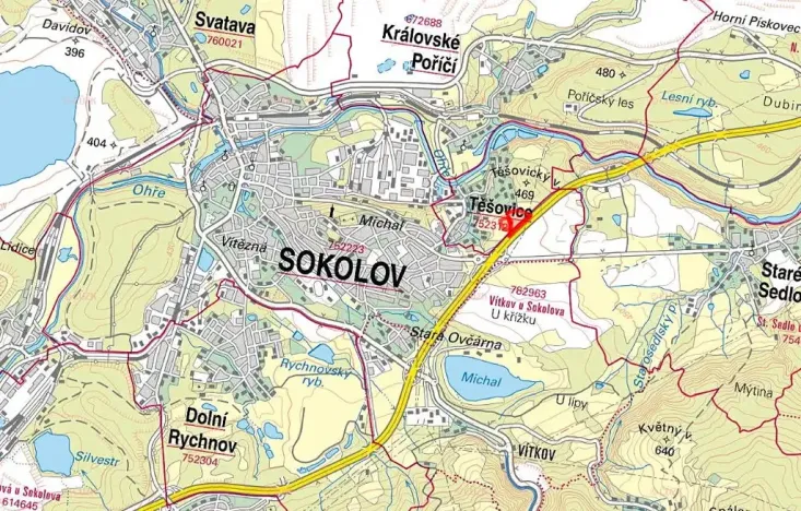 Prodej pole, Těšovice, 42739 m2