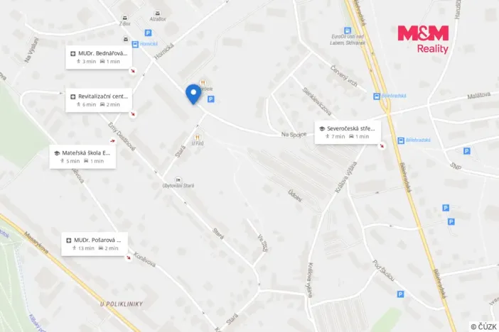 Pronájem bytu 4+1, Ústí nad Labem, Stará, 80 m2