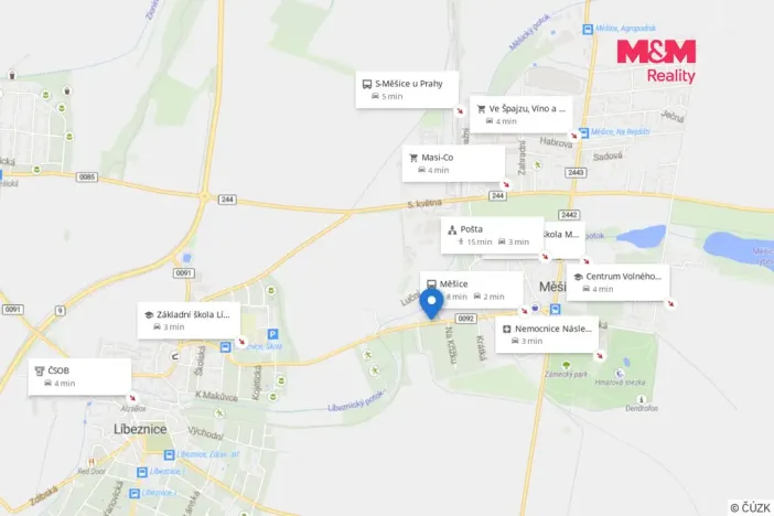 Pronájem bytu 2+1, Měšice, Revoluční, 42 m2