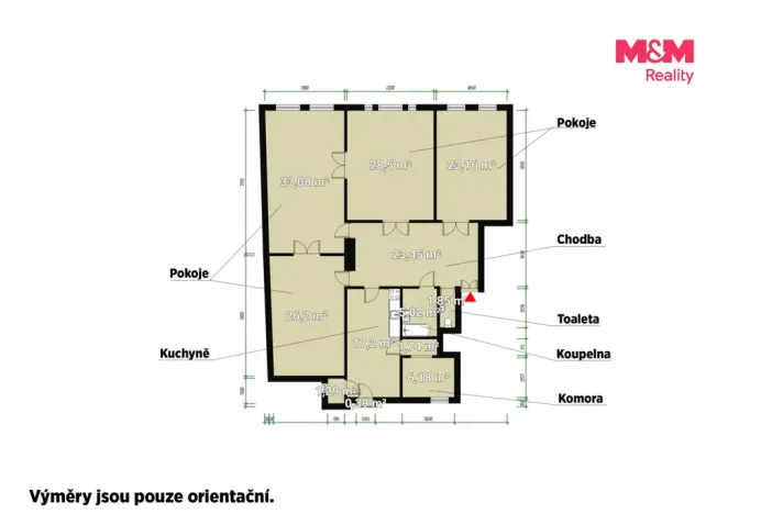 Pronájem bytu 4+1, Plzeň - Vnitřní Město, Bedřicha Smetany, 160 m2