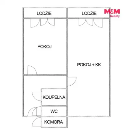 Pronájem bytu 2+kk, Mladá Boleslav - Mladá Boleslav II, Havlíčkova, 40 m2
