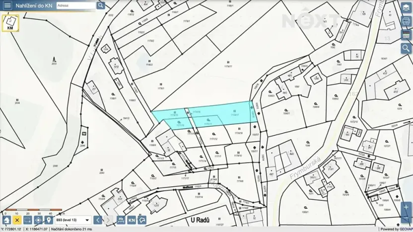 Prodej pozemku pro bydlení, Větřní, 1622 m2