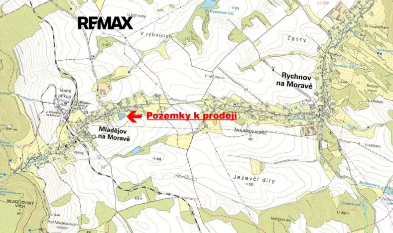 Prodej pozemku pro bydlení, Mladějov na Moravě, 7880 m2