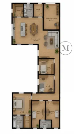 Prodej bytu 6+kk a větší, Třeboň, 247 m2