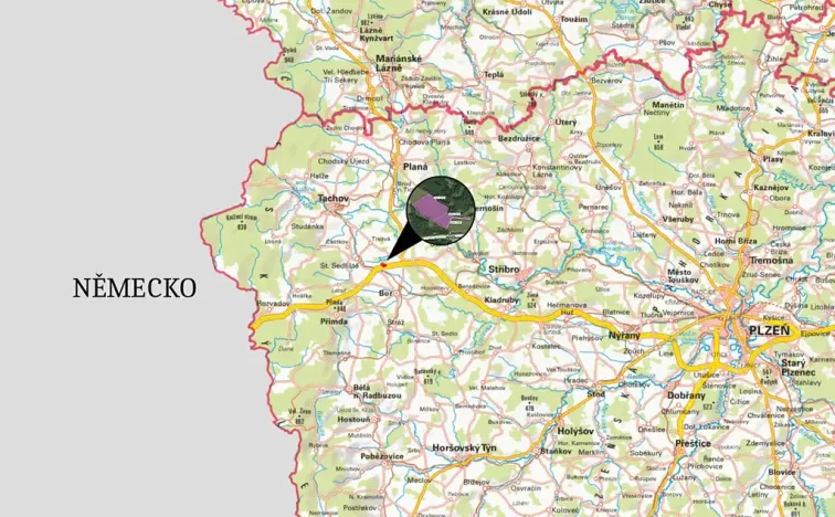 Prodej podílu komerčního pozemku, Bor, 50767 m2