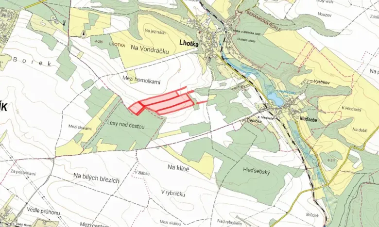 Prodej pole, Lhotka, 152320 m2