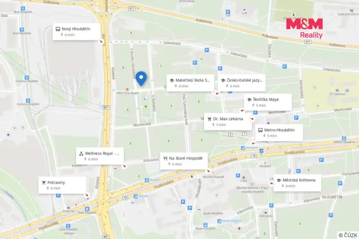 Pronájem bytu 3+1, Praha - Hloubětín, V Novém Hloubětíně, 162 m2