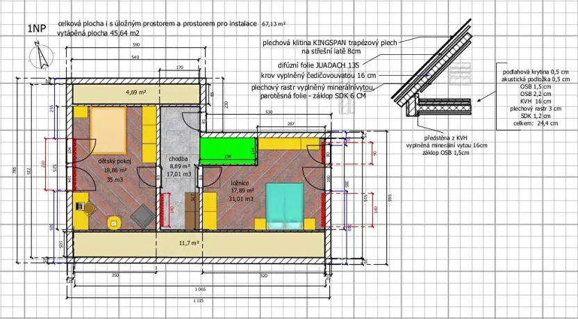 Prodej rodinného domu, Staré Smrkovice, 125 m2