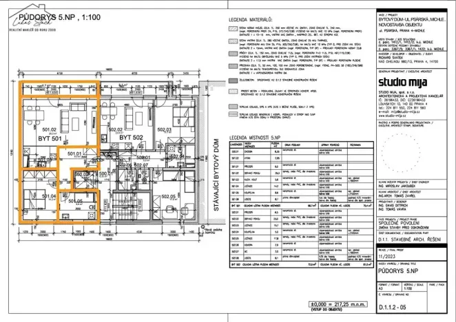 Prodej bytu 2+kk, Praha - Michle, Psárská, 69 m2
