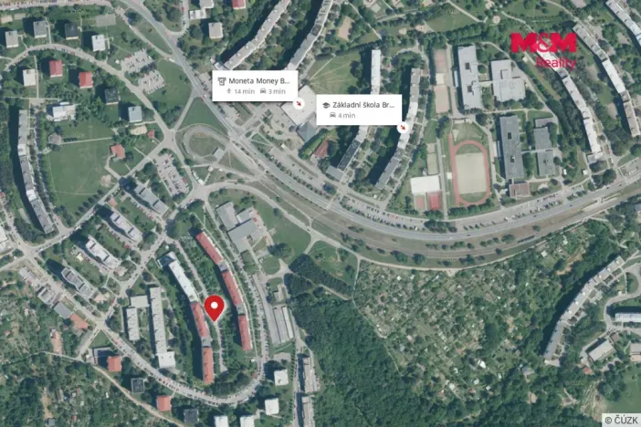 Pronájem bytu 1+1, Brno, Foltýnova, 38 m2